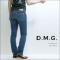 【ジーンズ・レディース】D.M.G【ドミンゴ】ブラストウォッシュ　スリムジーンズ【送料無料】