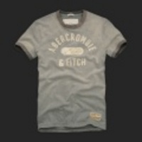 Abercrombie&Fitch アバクロ メンズ半袖Tシャツ Otis Ledge Heather Grey L,XLサイズ