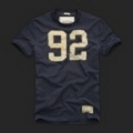 Abercrombie&Fitch アバクロ メンズ半袖Tシャツ Otis Ledge Navy L,XLサイズ