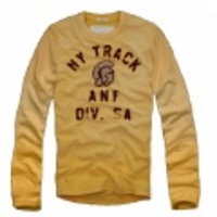 Abercrombie&Fitch　アバクロ メンズ 長袖Tシャツ(ロンT) yellow S,M,L,XLサイズ