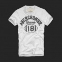 Abercrombie&Fitch　アバクロ メンズ半袖Tシャツ ホワイト S,M,L,XLサイズ