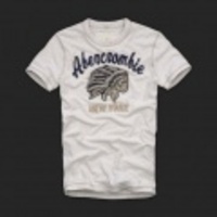 Abercrombie&Fitch　アバクロ メンズ半袖Tシャツ ライトベージュ S,M,L,XLサイズ