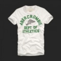 Abercrombie&Fitch　アバクロ メンズ半袖TシャツAllen Mountain white　S〜XLサイズ