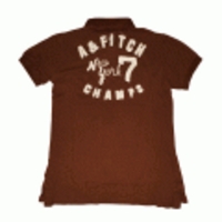 【激安即日発送】 Abercrombie&Fitch 2010新作アバクロ メンズ半袖ポロシャツ Adams Mountain Brown Lサイズ