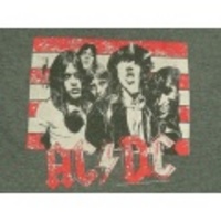 L★古着バンドTシャツ AC/DC グレー霜降