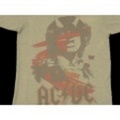 S★古着バンドTシャツ AC/DC 染込プリント グレー