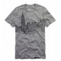 アメリカンイーグル メンズAE SKYLINE T (Deep Heather Grey)