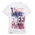 アメリカンイーグル メンズAE STATUE OF LIBERTY T (White)