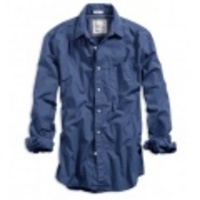 アメリカンイーグル メンズAE Solid Shirt (Blue)