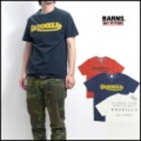 BARNS【バーンズ】カレッジプリント天竺半袖プリントTシャツ「GRINNELL」