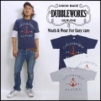 DUBBLE WORKS【ダブルワークス】プリント半袖Tシャツ「DUTCH-HARBOR」