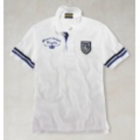 POLO RUGBY(ポロラグビー) TELFORD CRESTED MESH POLO【WHT】