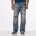 【送料無料】アメリカンイーグル メンズBootcut Jean (Light Vintage Destroyed Wash)