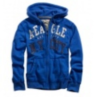 アメリカンイーグル メンズAE Embroidered Hoodie (Clipper Blue)