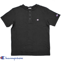 Ｃｈａｍｐｉｏｎ（チャンピオン）　無地ヘンリーネックＴシャツ　【ネット限定】