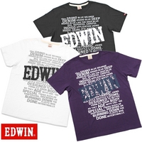 ＥＤＷＩＮ　ＢＡＳＩＣプリントＴシャツ（メッセージ風ロゴ）　【ネット限定】