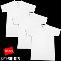 Ｈａｎｅｓ（ヘインズ）　３枚組　ＢＵＳＩＮＥＳＳ　ＶネックＴシャツ　【ネット限定】