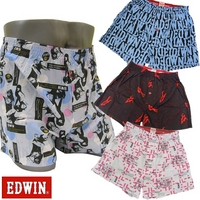 《40％ＯＦＦ》　ＥＤＷＩＮ　布帛プリントトランクス　メンズ