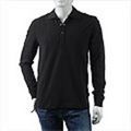 BOSS HUGOBOSS[ボス ヒューゴボス]　鹿の子長袖ポロシャツ[ブラック]