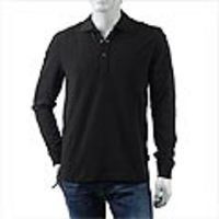 BOSS HUGOBOSS[ボス ヒューゴボス]　鹿の子長袖ポロシャツ[ブラック]