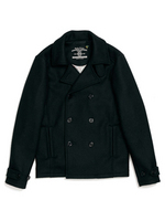 ★先行予約★ FUNDAMENTAL AGREEMENT LUXURY/ BLOOMING PEA COAT【BLACK】:リフレクトトヨハシ[REFLECT TOYOHASHI]