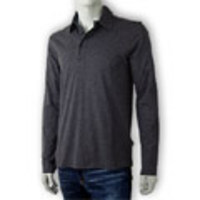 BOSS HUGOBOSS[ボス ヒューゴボス]　長袖ポロシャツ[ヘザーチャコールグレー]