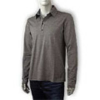 BOSS HUGOBOSS[ボス ヒューゴボス]　長袖ポロシャツ[ヘザーミディアムグレー]