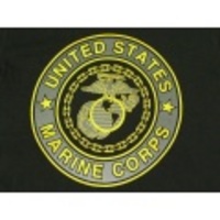 M★古着Tシャツ ミリタリー USMC リフレクター 黒