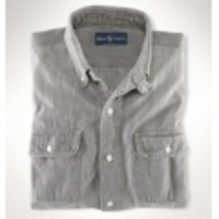 POLO RALPH LAUREN(ポロラルフローレン)　Slim Custom-Fit Grey Chambray