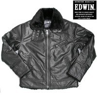 《56％ＯＦＦ》ＥＤＷＩＮ　Ｂ−３　アンティークフェイクレザージャケット