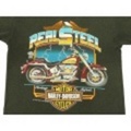 L★古着ハーレーTシャツ 80年代 REALSTEEL 黒