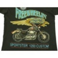 L★古着ハーレーTシャツ 90年代 FREEWHEELIN 黒