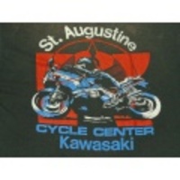 XL★古着Tシャツ 80年代 カワサキ バイクレース 黒