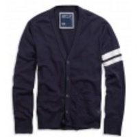 アメリカンイーグルメンズ AE COLLEGIATE CARDIGAN (Deep Navy) 【送料無料】