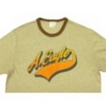 M★古着Tシャツアメリカンイーグル茶霜降×こげ茶リンガー