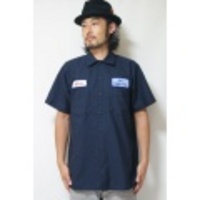 【中古】 Used Remake S/S Printed Work Shirt/ユーズド リメイク プリント 半袖ワークシャツ M 015