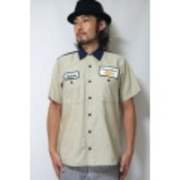 【中古】 Used Remake S/S Work Shirt/ユーズド リメイク 半袖ワークシャツ M 017