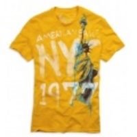 【即日発送】アメリカンイーグル メンズ Tシャツ (Yellow)サイズ:M