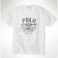 Classic-Fit Polo Eagle Tee (Dedkwash White)ラルフローレン ポロ