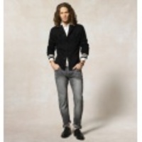 POLO RUGBY(ポロラグビー)　NY COTTON SHAWL CARDIGAN【Black W/ Cream】