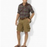 【送料無料】Litchfield Cotton Cargo Short (Shelter Tan)ラルフローレン ポロ