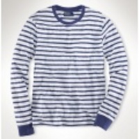 【送料無料】Naval Crewneck Pocket Tee (White/Blue)ラルフローレン ポロ