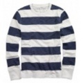 アメリカンイーグル メンズAE STRIPED THERMAL (Blue Boulder)