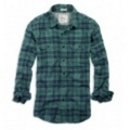 アメリカンイーグル メンズAE HERRINGBONE PLAID SHIRT (Green)