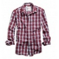 アメリカンイーグル メンズAE PLAID SHIRT (Red)