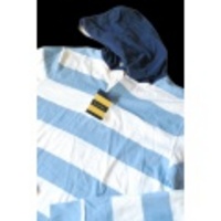 POLO RUGBY(ポロラグビー）Hayes Hooded Rugby【BLUE/WHT】