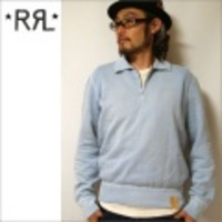 【RRL】 Ralph Lauren Quarter Zip Up Sweat Shirt/ ラルフローレン ダブルアールエル クォーター ジップアップ エリ付き トレーナー