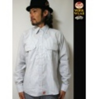 【VANS】X 【RED KAP】 Work Shirt/ バンズ X レッドキャップ ストライプ ワークシャツ