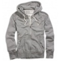 アメリカンイーグル メンズAE HEATHERED FULL-ZIP HOODIE (Grey Heather)