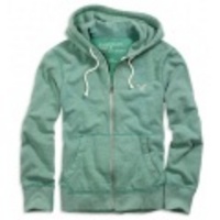 アメリカンイーグル メンズAE HEATHERED FULL-ZIP HOODIE (Ice Green)